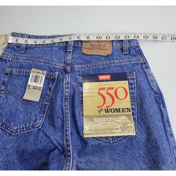 NWT Vtg Levi's 550 Jeans Mom High Waist Relaxed Fit Tapered Women's Size 9 Long - Picture 2 of 9